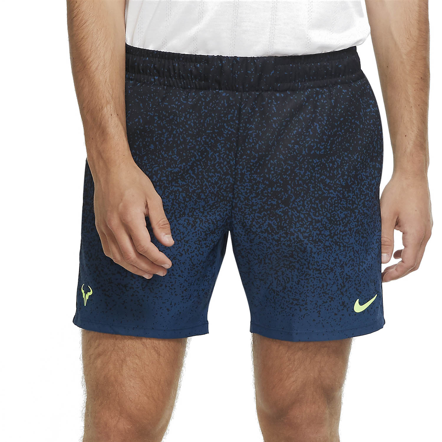 black and volt nike shorts