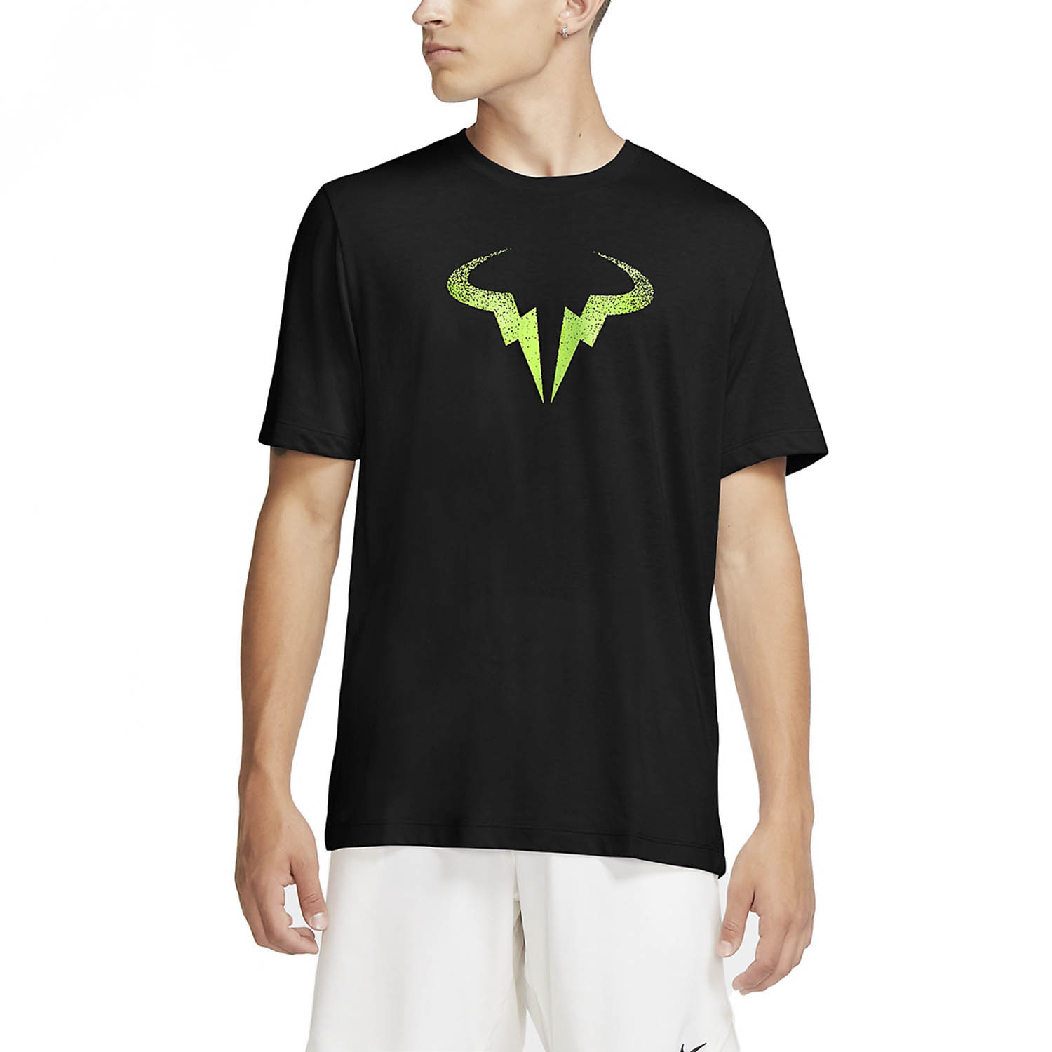 volt and black nike shirt