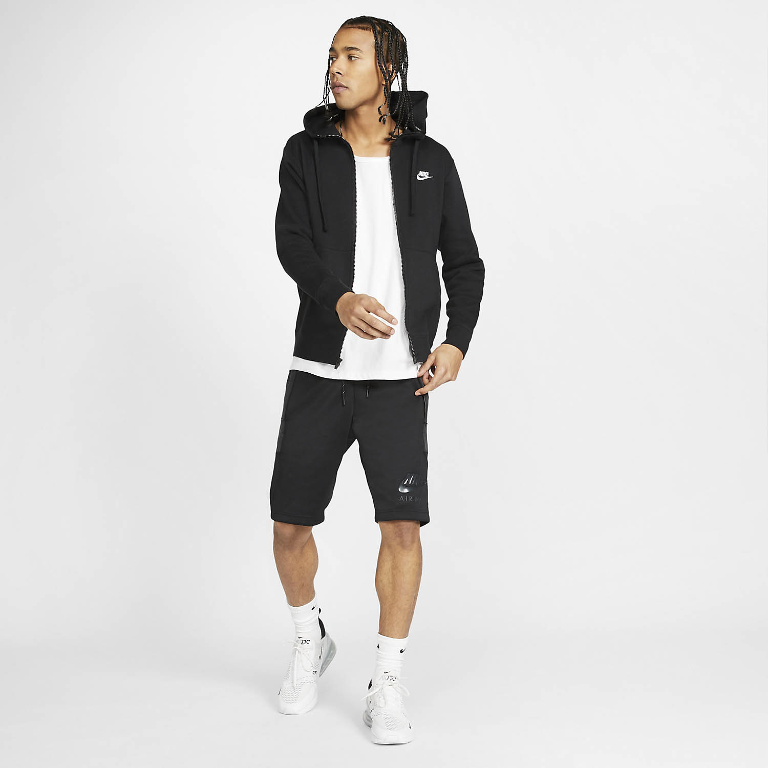 Nike Sportswear Club Felpa - Black/White