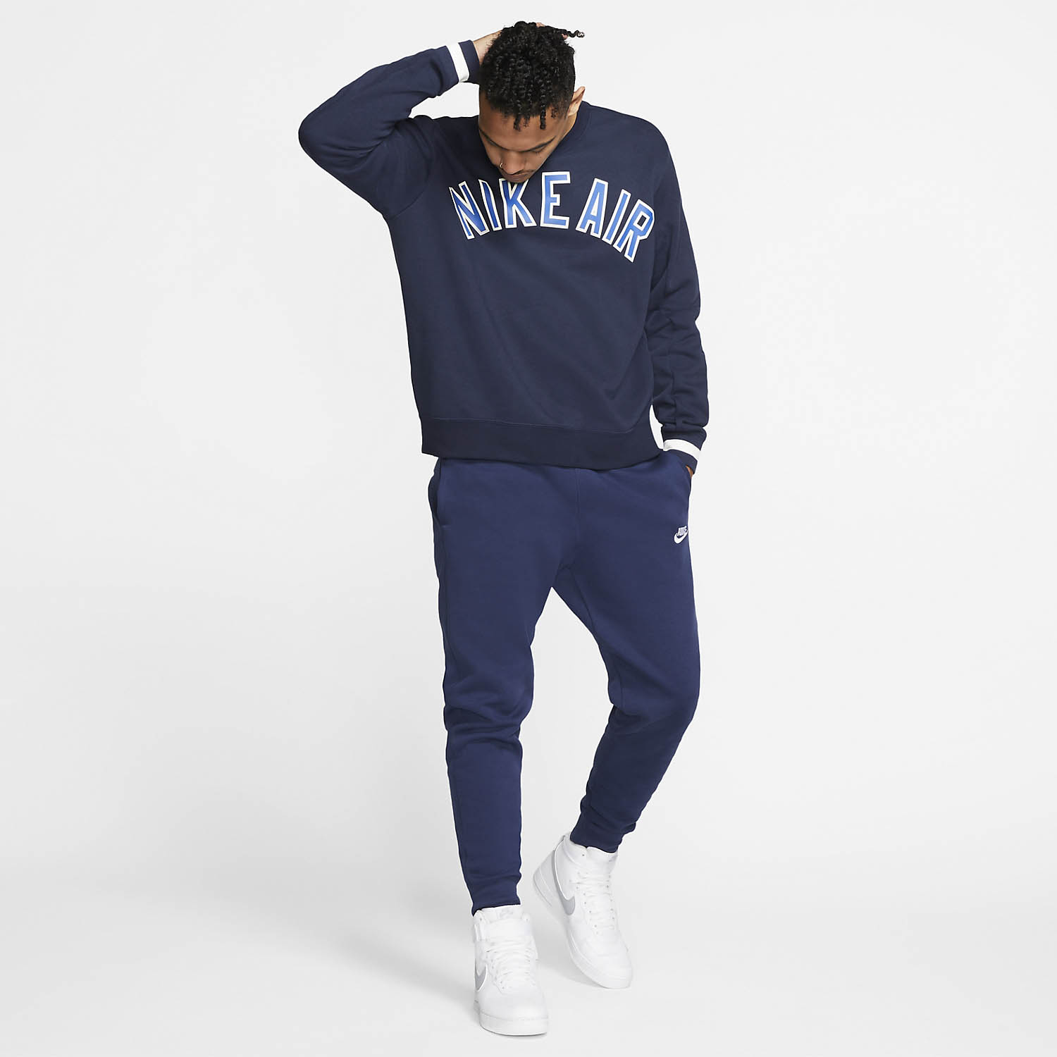 Nike Sportswear Club Pantalones - Midnight Navy/White