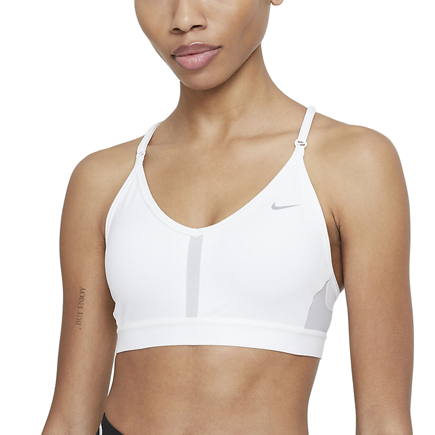 Nike Indy Logo Tenis Mujer - White/Grey Fog