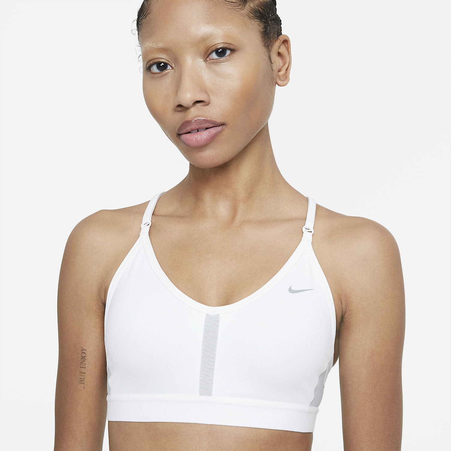 Nike Dri-FIT Women's Sports Bra - Sea Coral/White