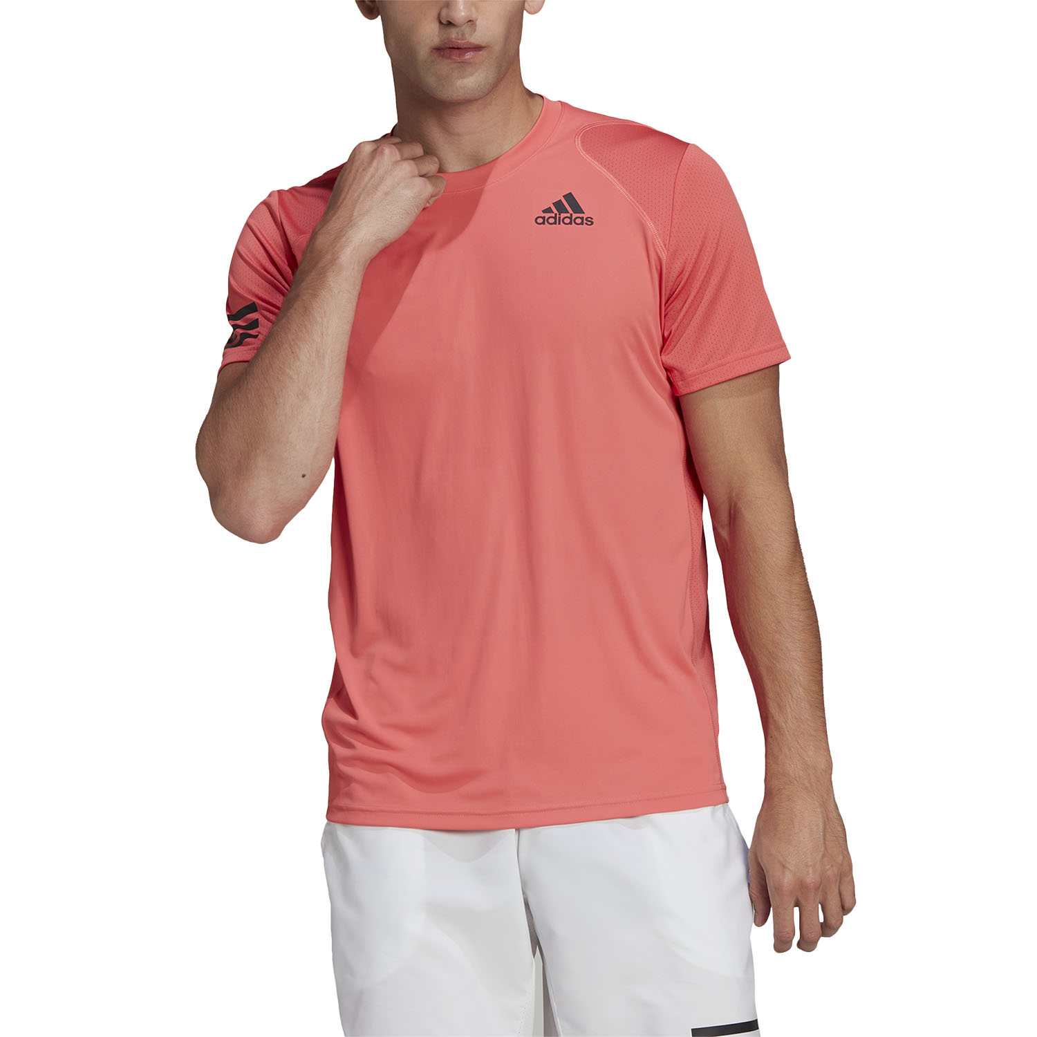 adidas pink tennis shirt