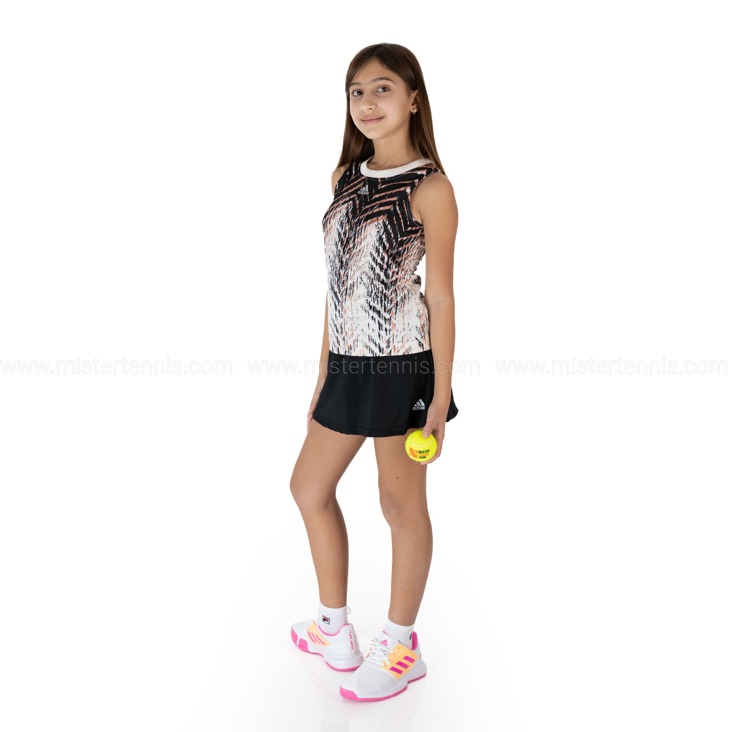 adidas Club Logo Falda de Tenis Niña - Black/White