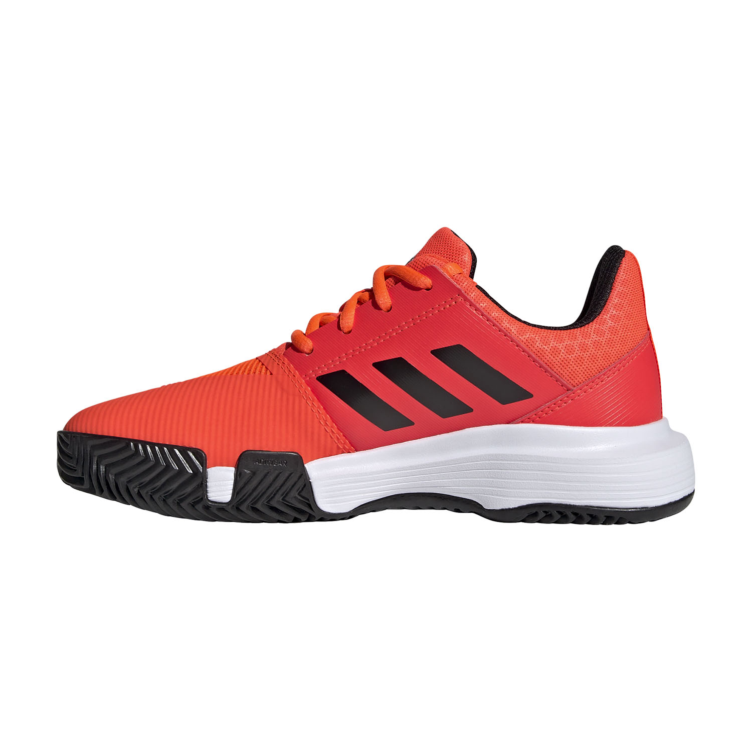 adidas CourtJam Boy's Tennis Shoes - Solar Red/Core Black