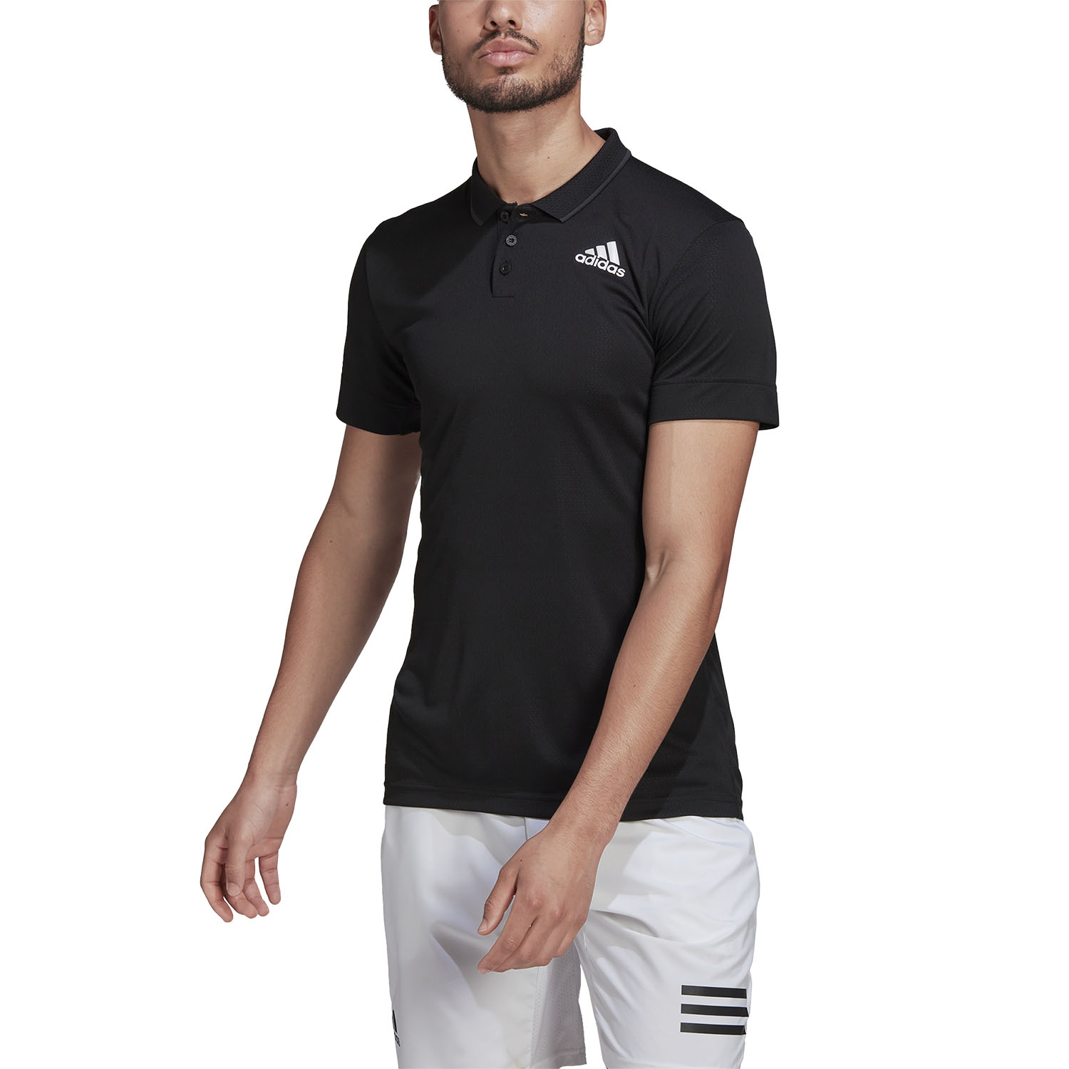 adidas Freelift Court Men's Tennis Polo - Black