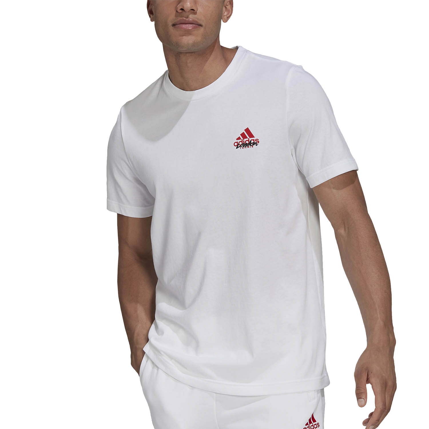 Adidas London Graphic Men S Tennis T Shirt White