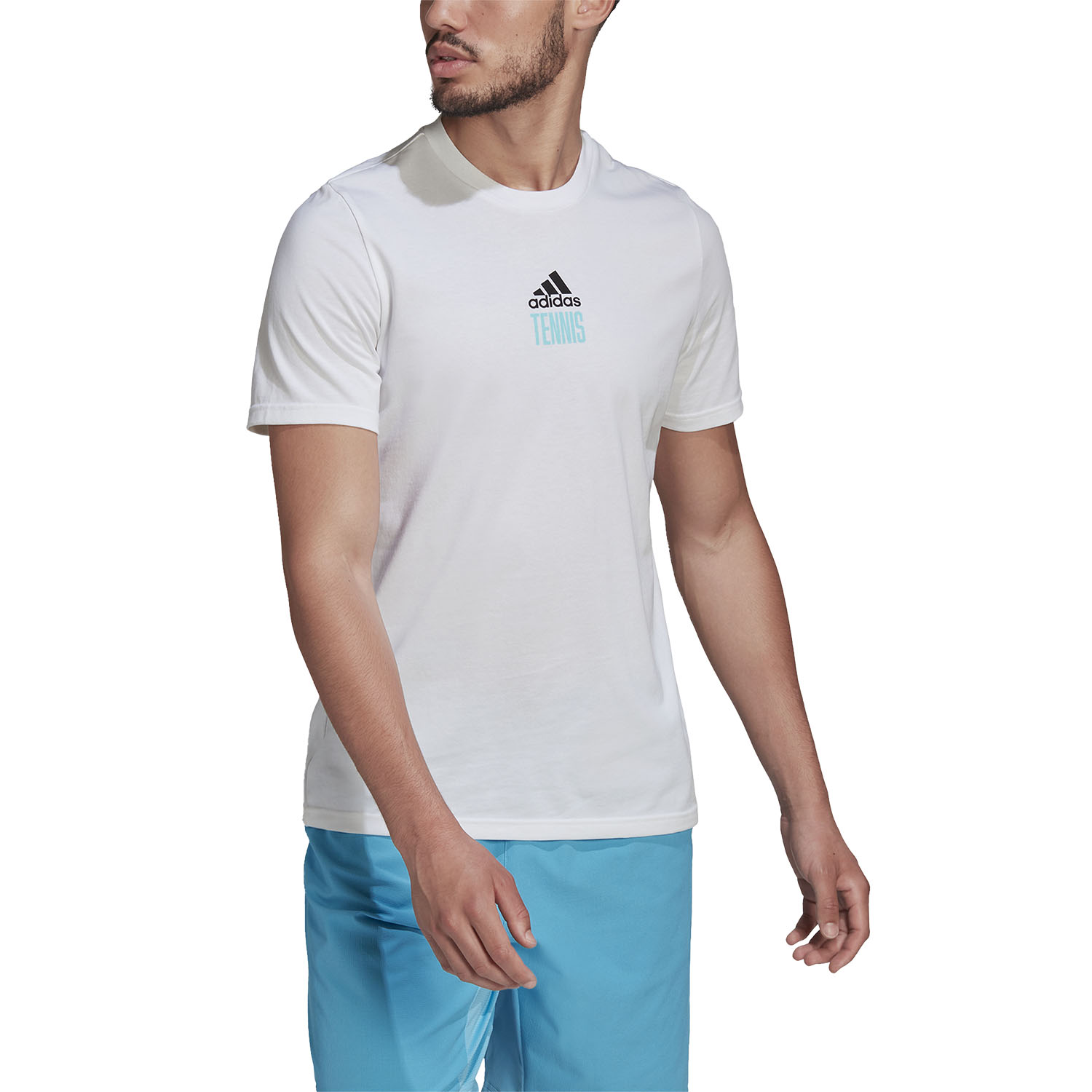 adidas Paris Logo Maglietta da Tennis Uomo - White