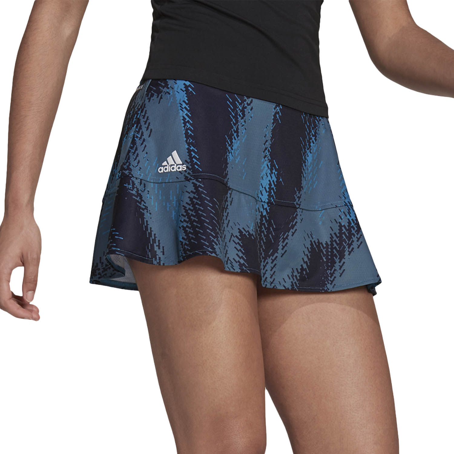 adidas Printed Match Women's Tennis Skirt - Sonic Aqua