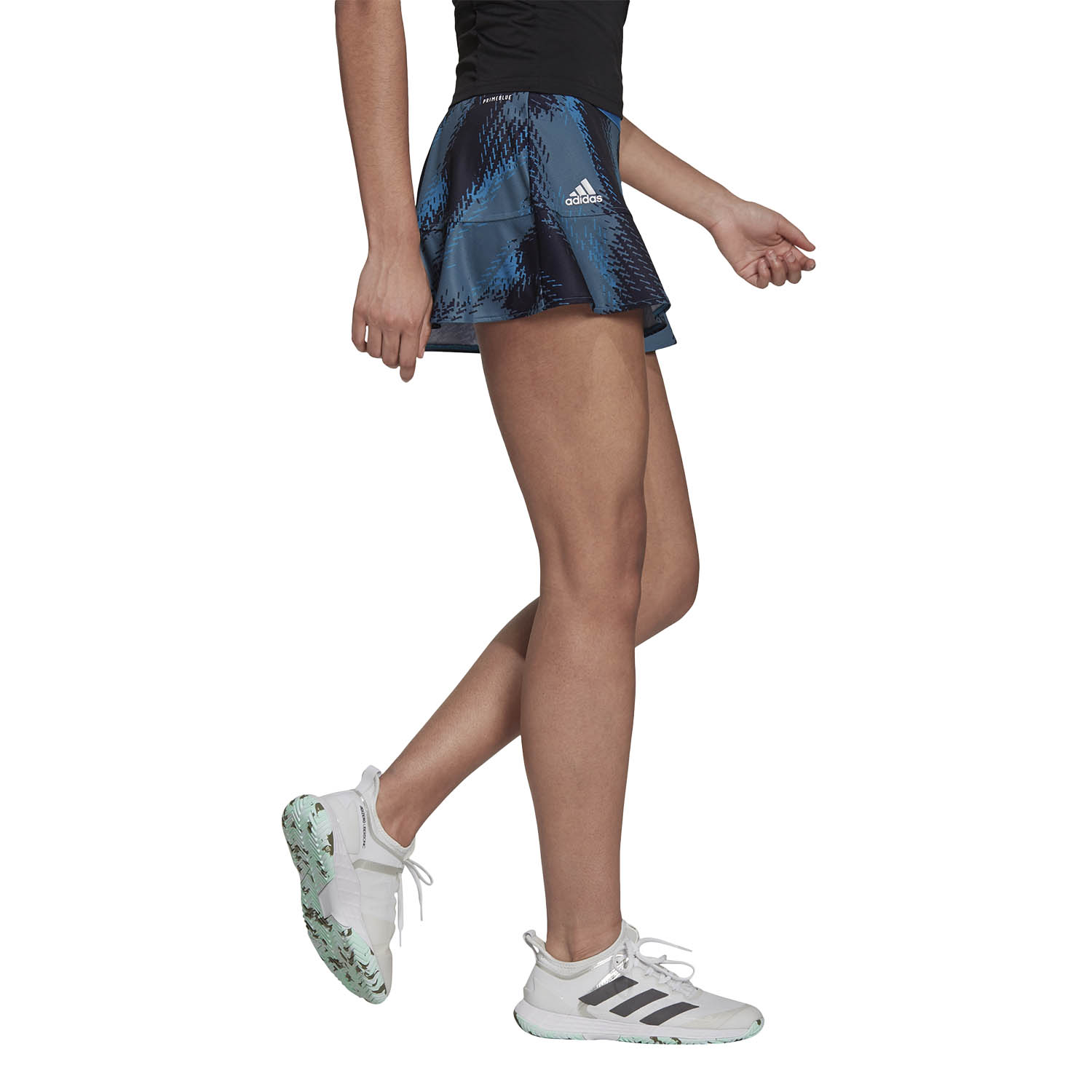adidas Printed Match Women's Tennis Skirt - Sonic Aqua