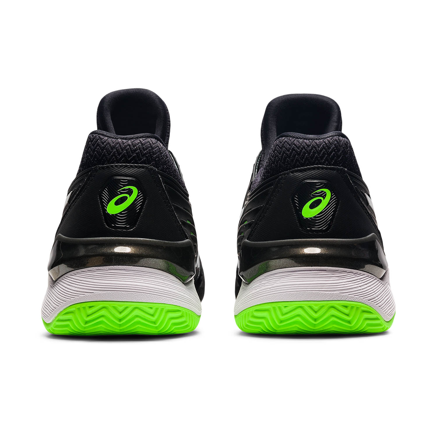 Asics Court FF 2 Clay Men's Tennis Shoes - Black/Green Gecko