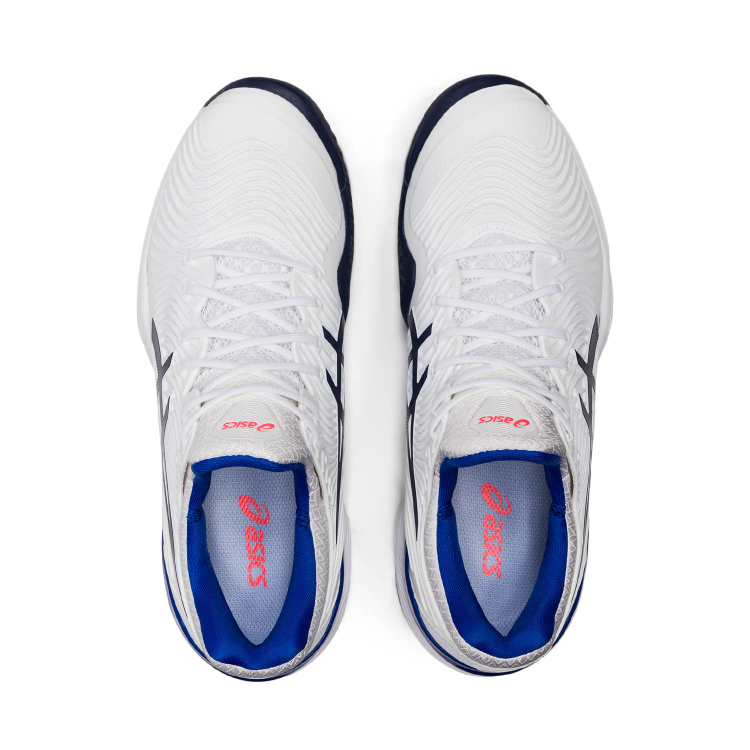 Asics Court FF 2 Women's Tennis Shoes - White/Lapis Lazuli Blue