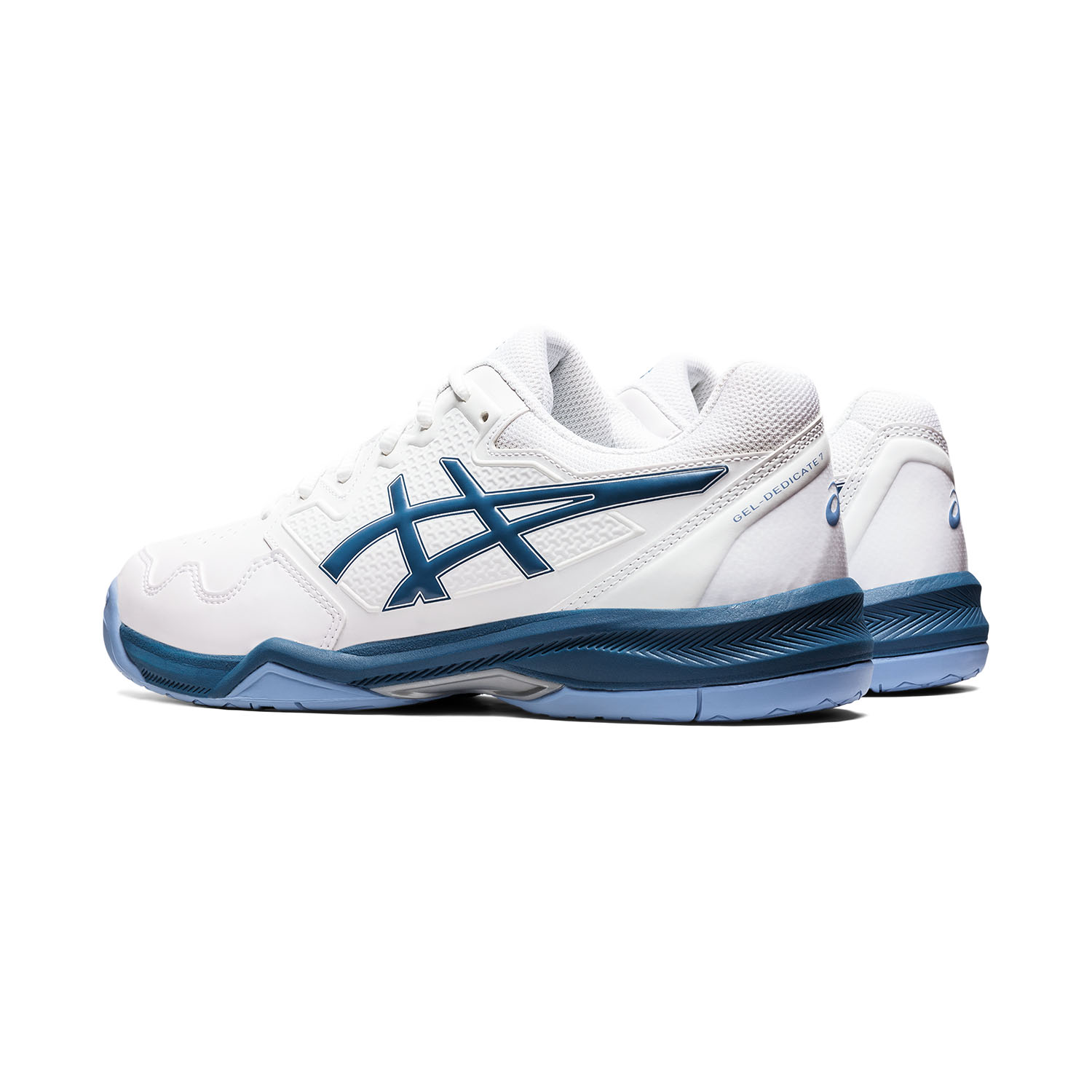 ASICS GEL-DEDICATE 7 ホワイト/ブルー Amazon.com | ASICS Gel-Dedicate 7 Sky/White 6 B (M) | Tennis