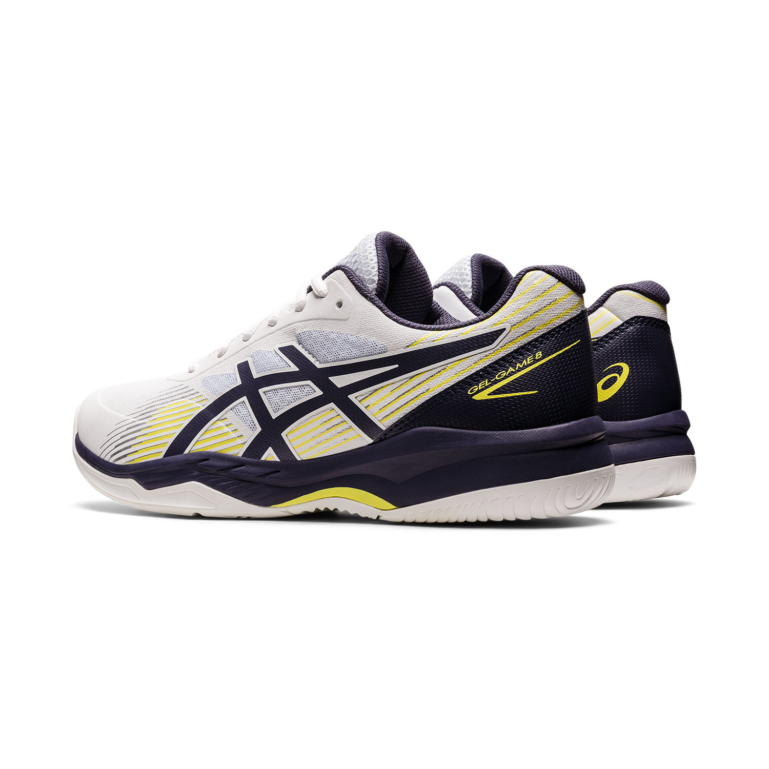 Asics Gel Game 8 Men's Tennis Shoes - White/Indigo Fog