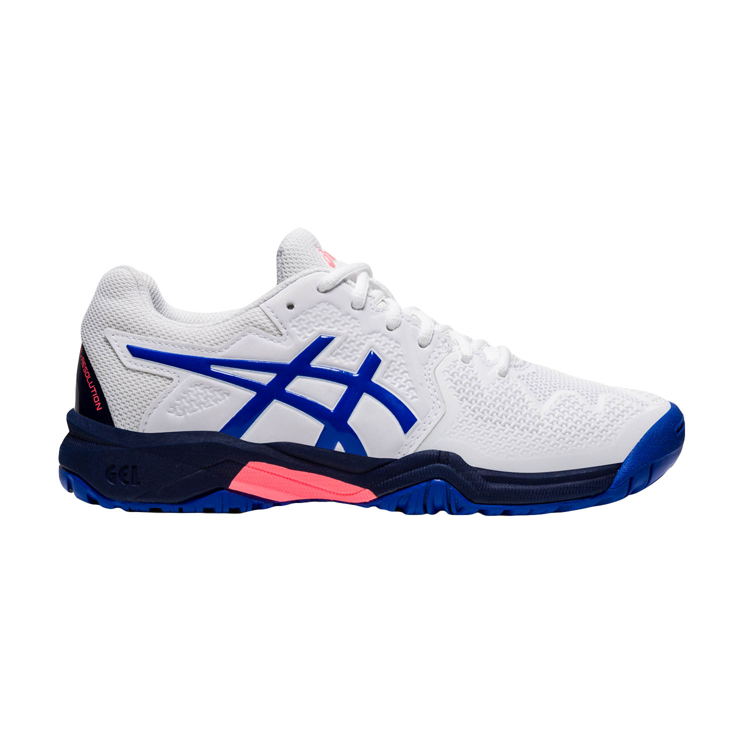 Asics Gel Resolution 8 GS Scarpe da Tennis Bambino - White