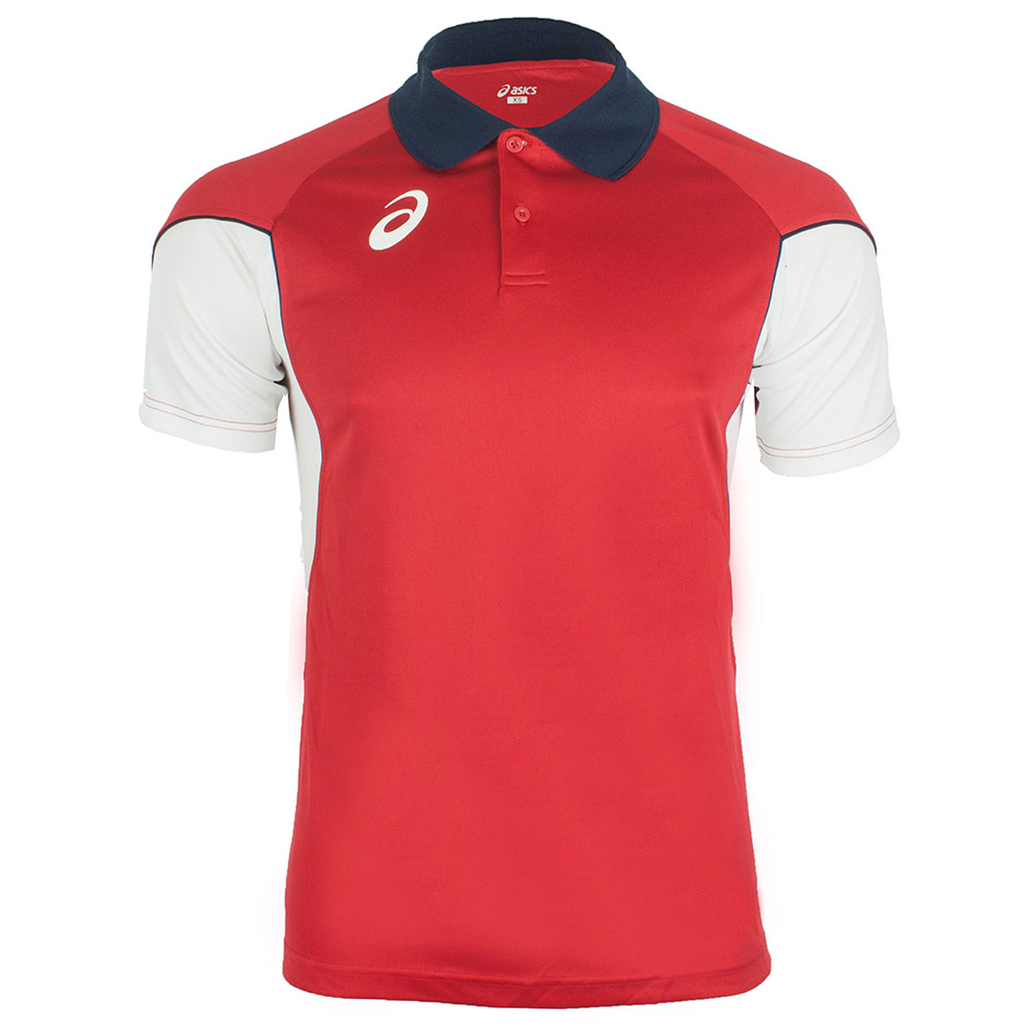 Asics Junior Volè Polo - Red/White