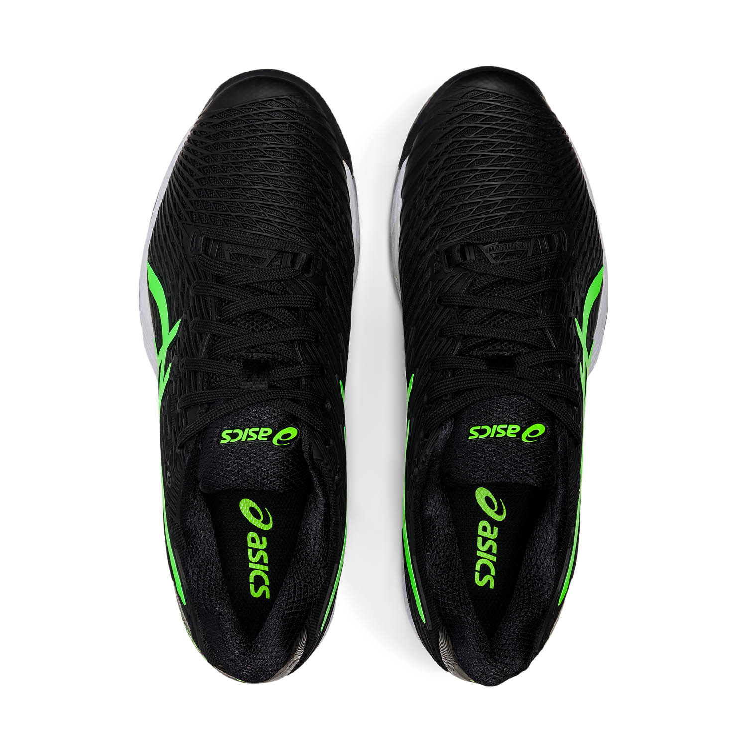 Asics Solution Speed FF 2 Men's Tennis Shoes - Black/Green Gecko