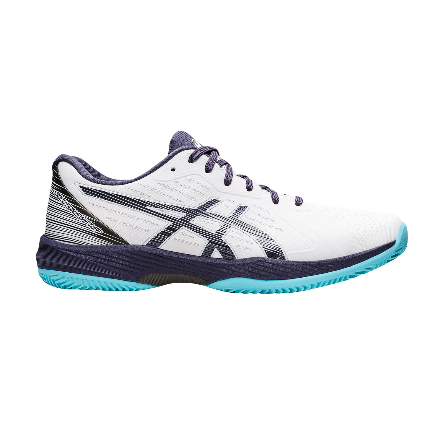 Asics Solution Swift FF Clay Men's Tennis Shoes - White/Indigo