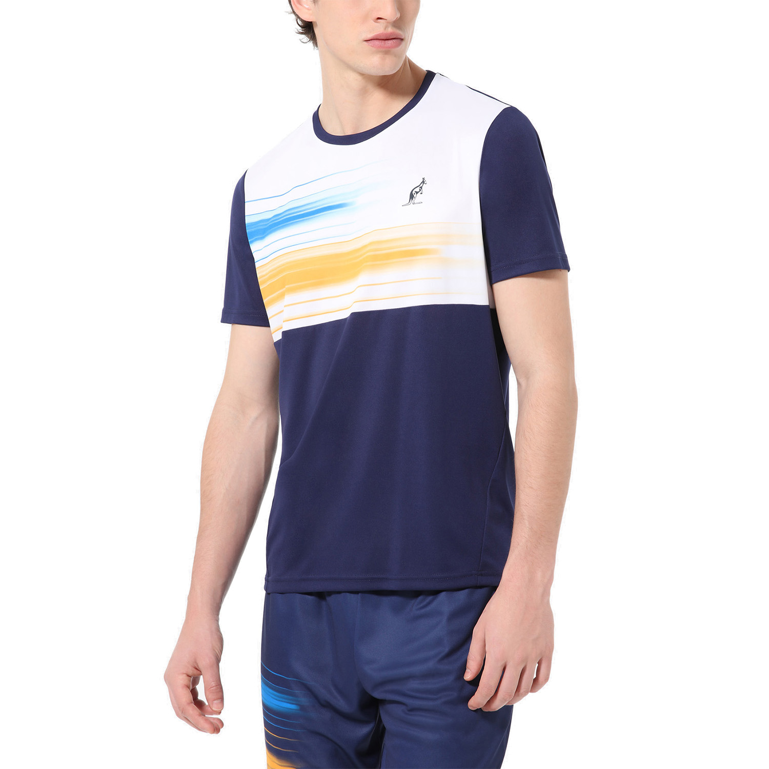 Australian Brush Line Graphic T-Shirt - Blu Cosmo