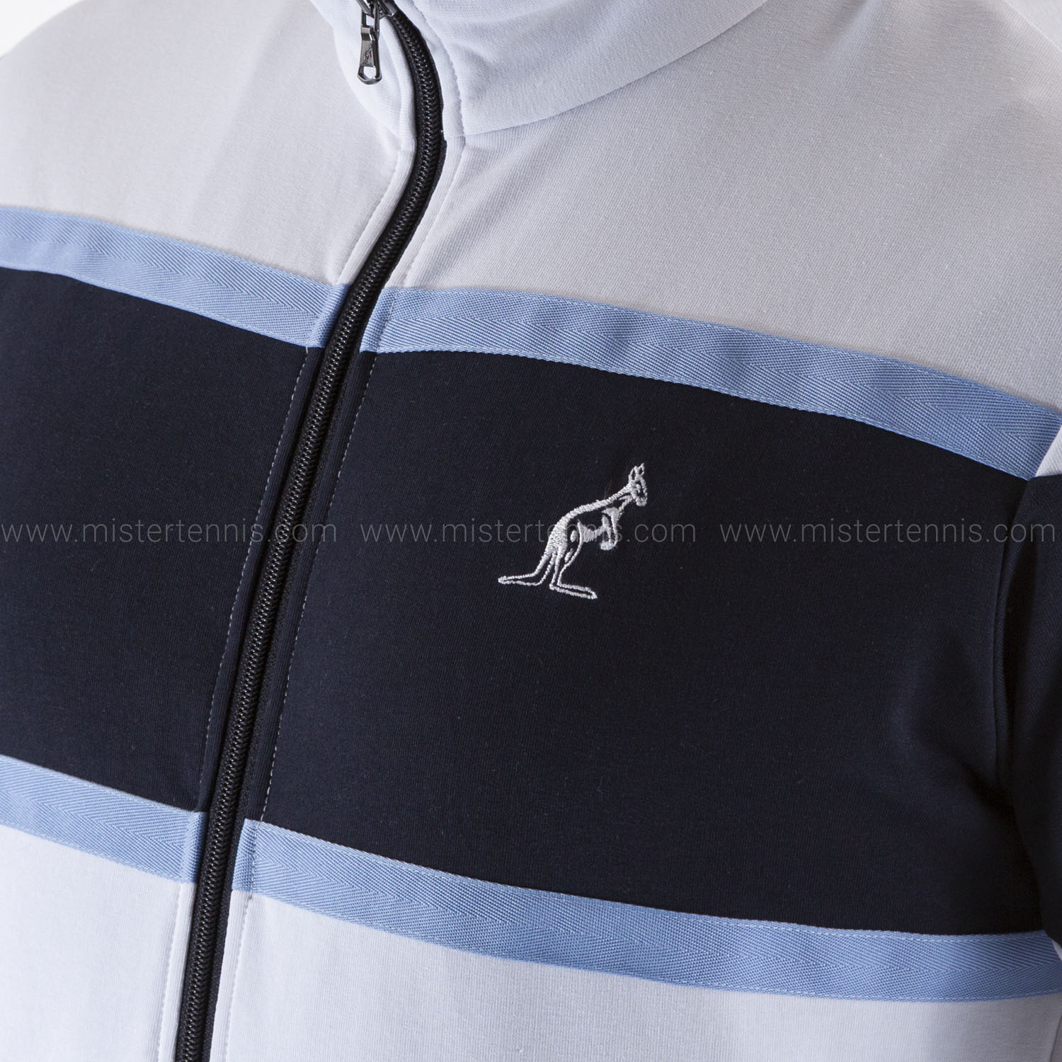 Australian Color Block Felpa da Tennis Uomo - White/Navy