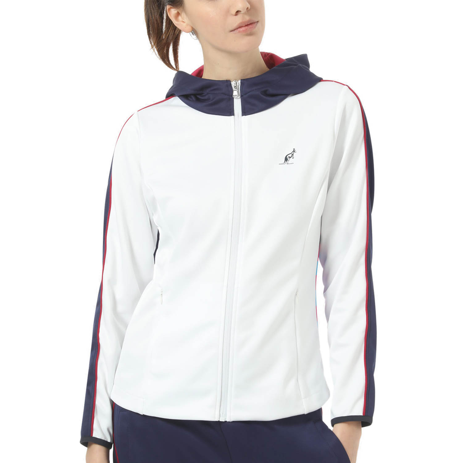 Australian Print Lines Chaqueta de Tenis Mujer - Bianco