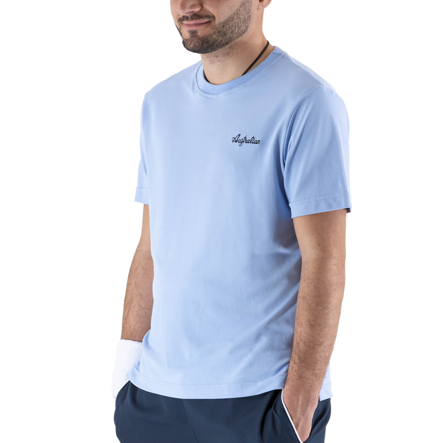 Australian Piquet T-Shirt - Azzurro Pastello
