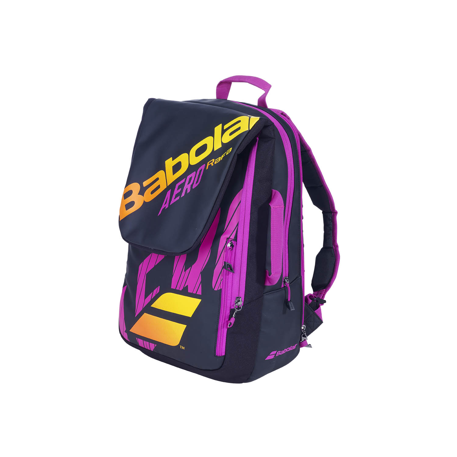 Babolat Pure Aero Rafa Tennis Backpack - Black/Orange/Purple