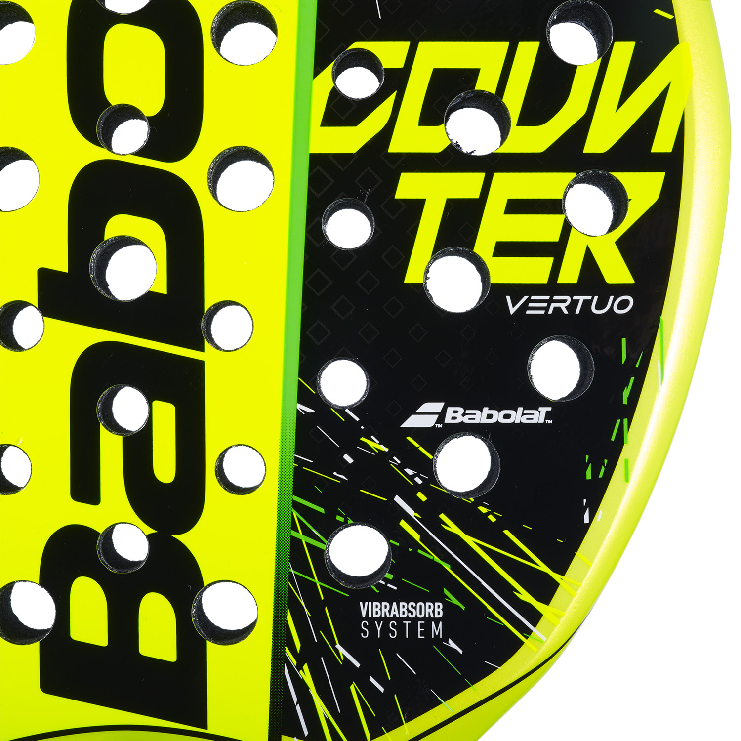 Babolat Counter Vertuo Padel Racket - Black/Fluo