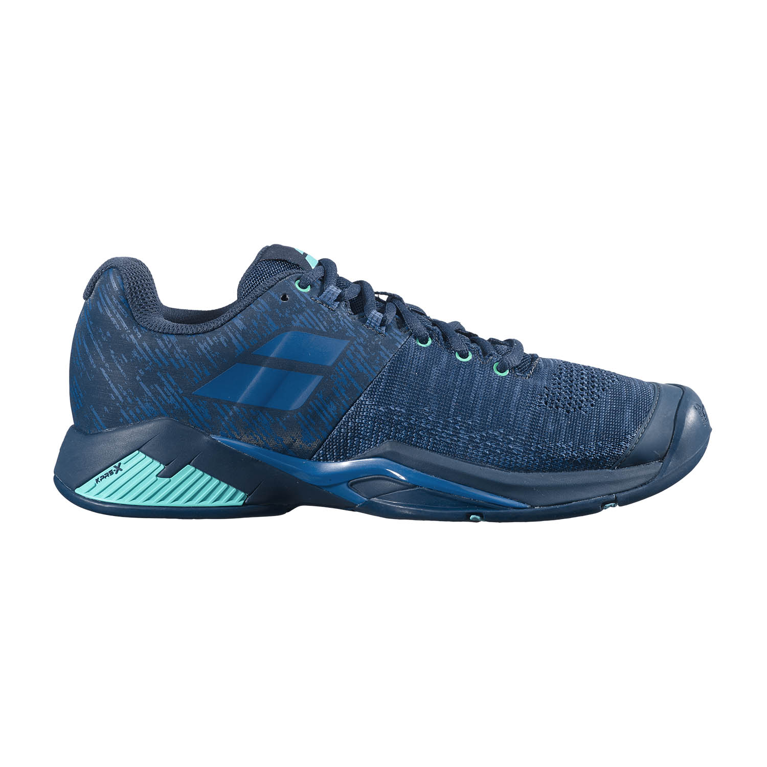 Babolat Men's Propulse Blast All Court Tennis Shoes Dark Blue Viridian US Size 
