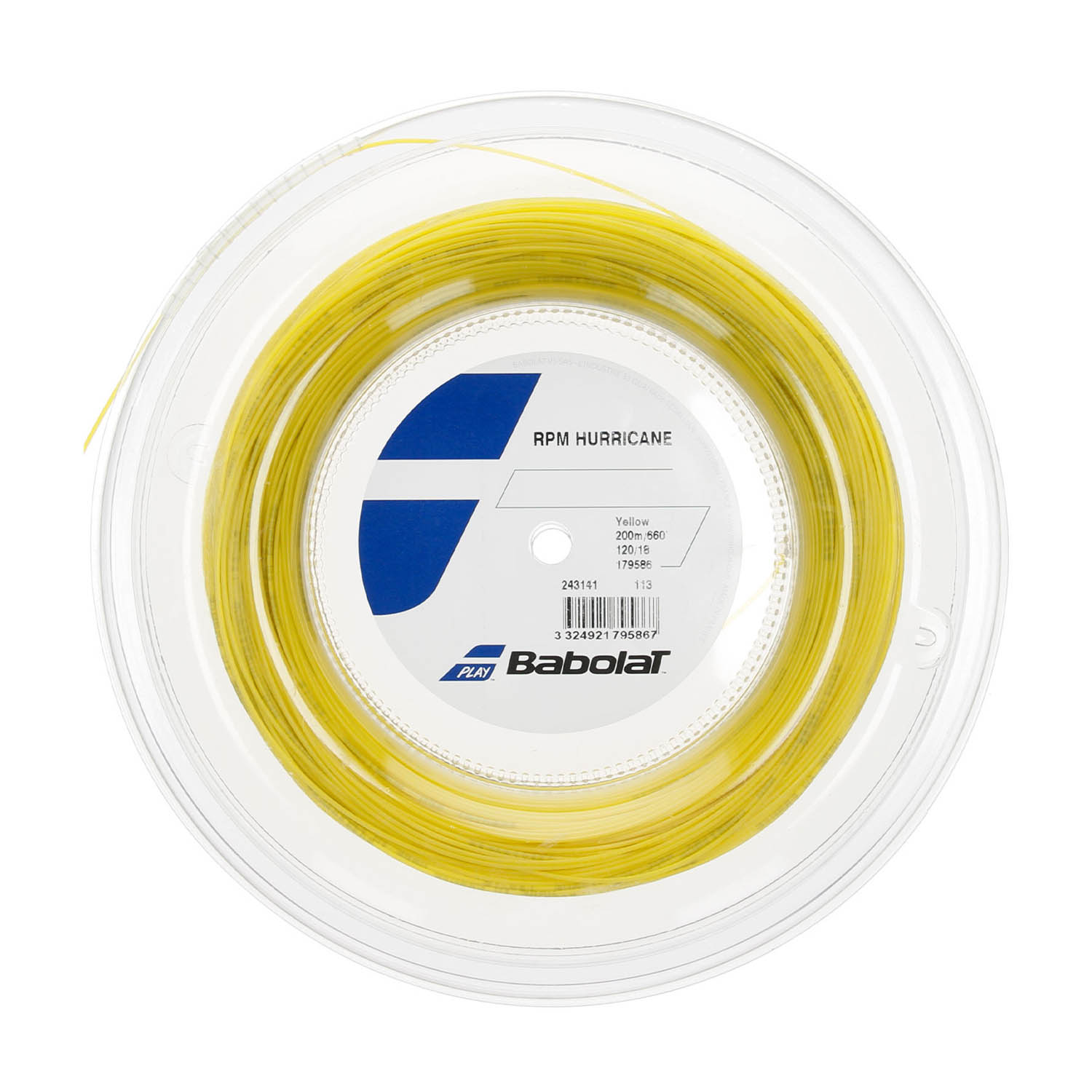 Babolat RPM Hurricane 1.20 200 m String Reel - Yellow