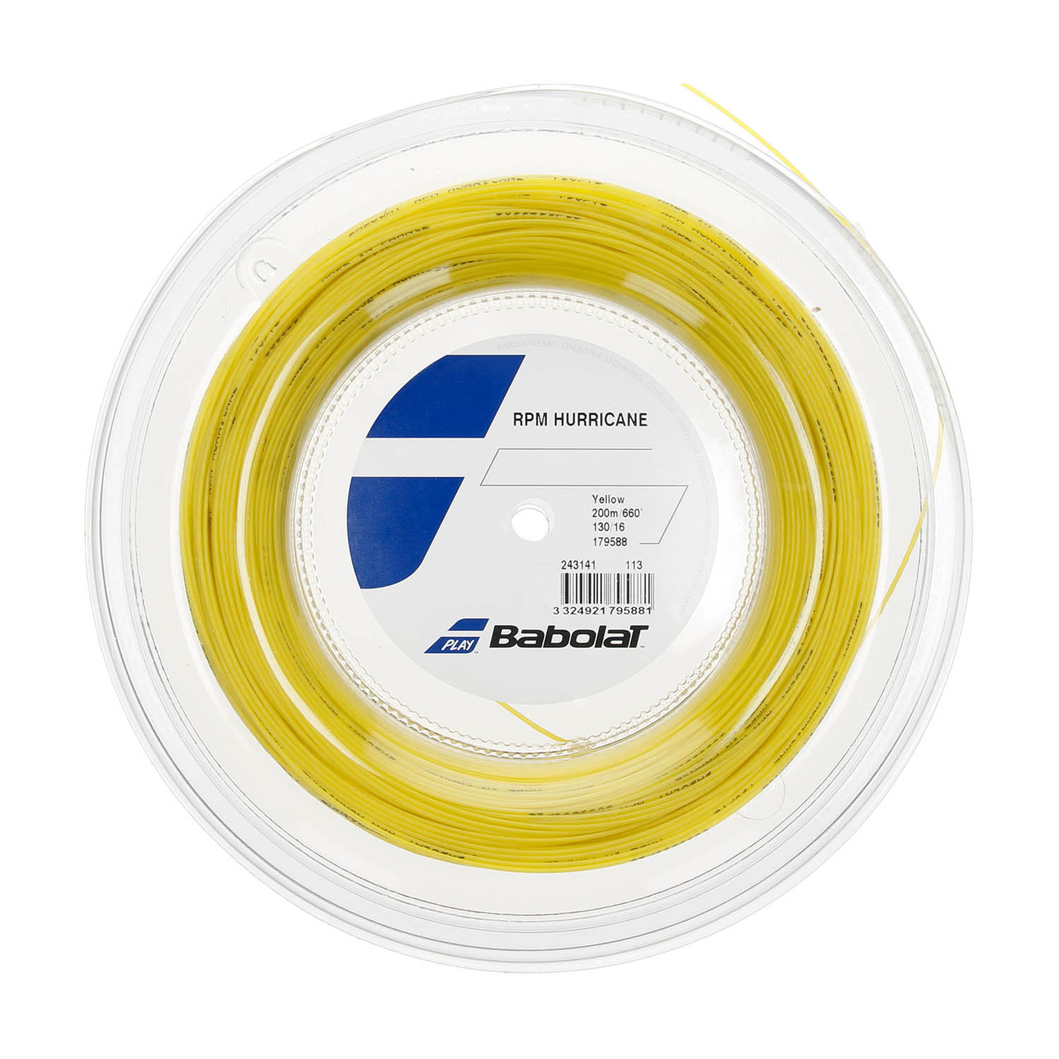 Babolat RPM Hurricane 1.30 200 m String Reel - Yellow