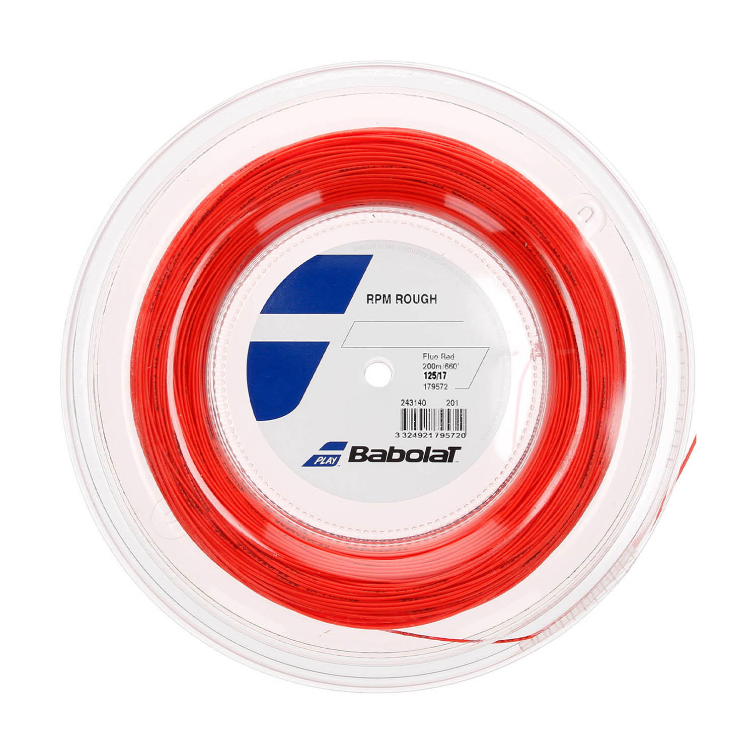 Babolat RPM Rough 1.25 200 m String Reel - Red Fluo