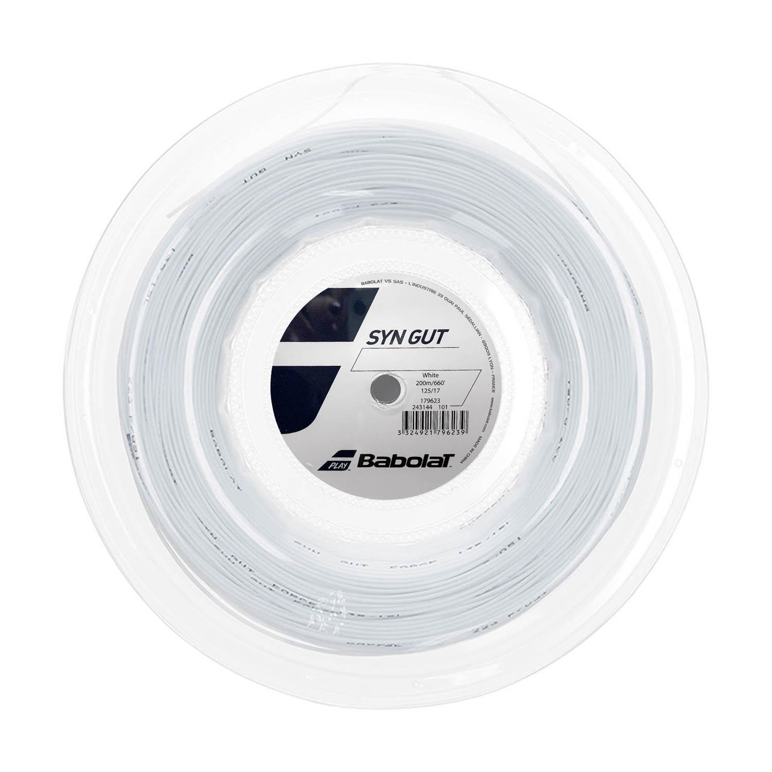 Babolat Syn Gut 1.25 Matassa 200 m - White