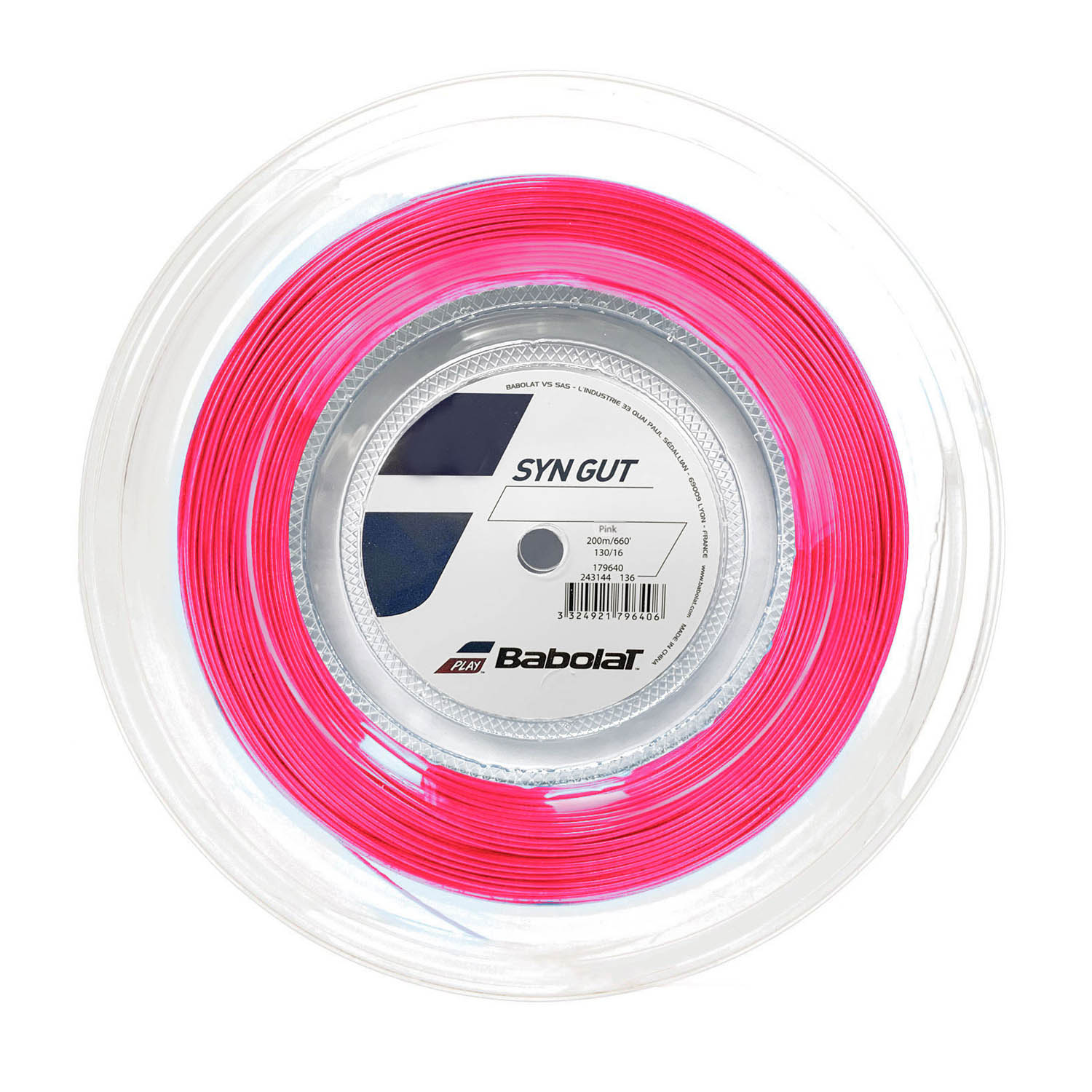 Babolat Syn Gut 1.30 String Reel 200 m - Pink