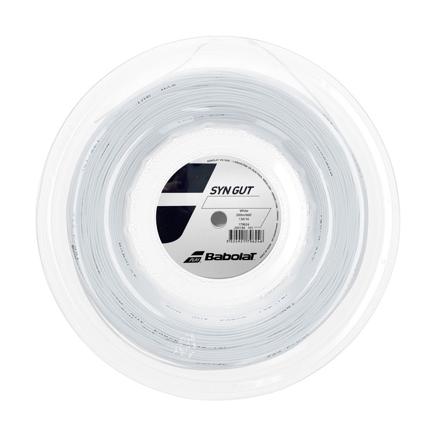 Babolat Syn Gut 1.30 String Reel 200 m - White