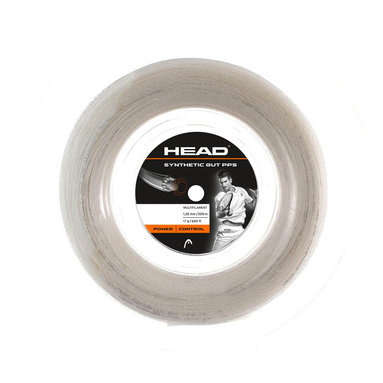Head Synthetic Gut PPS 1.25 200 m Reel - White