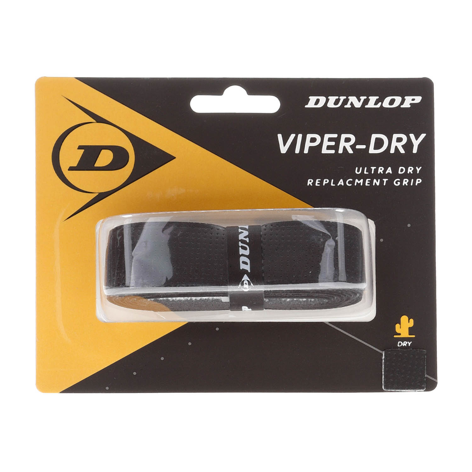 Dunlop Viperdry Grip Di Ricambio Per Racchetta - Unisex, Taglia Unica, Bianco - Massimo Assorbimento Del Sudore