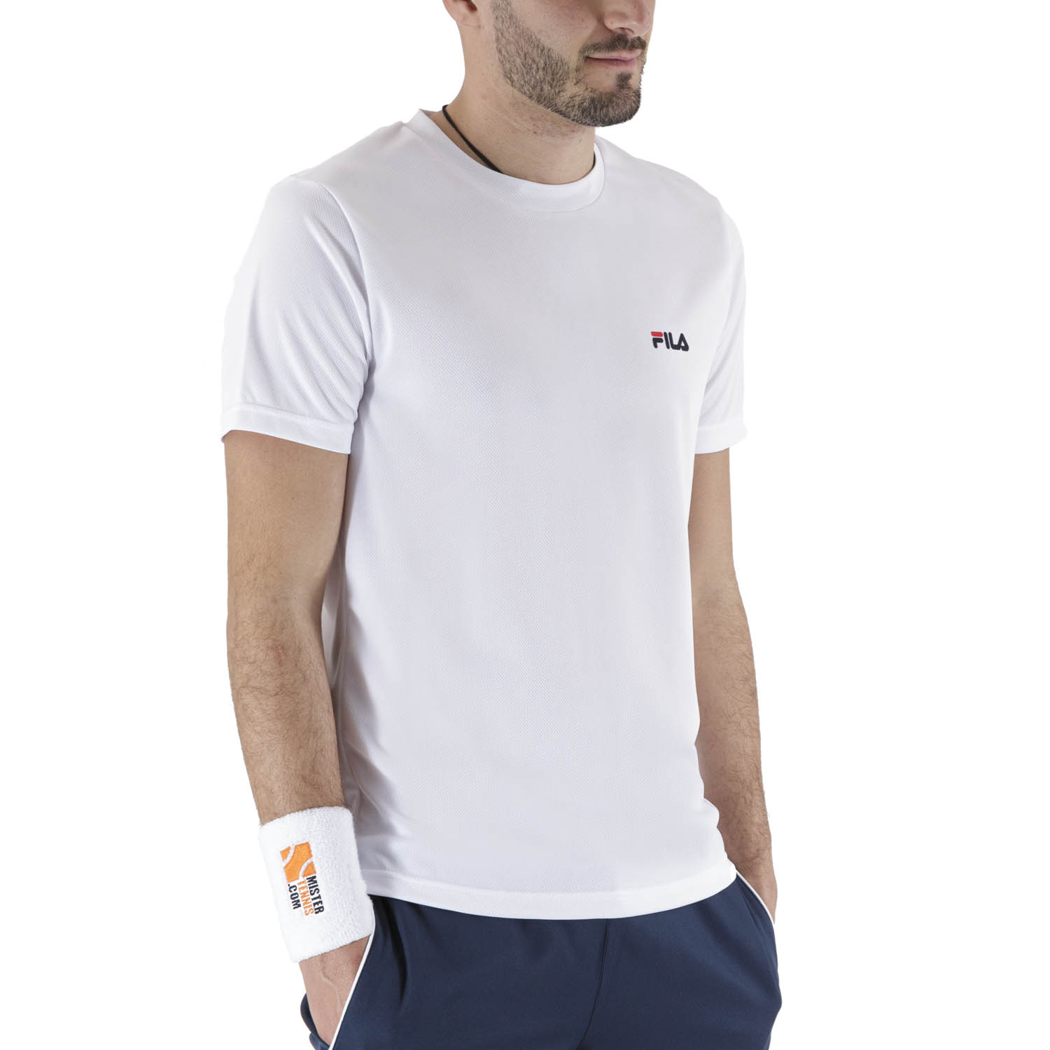 Fila men's t shirt white deals