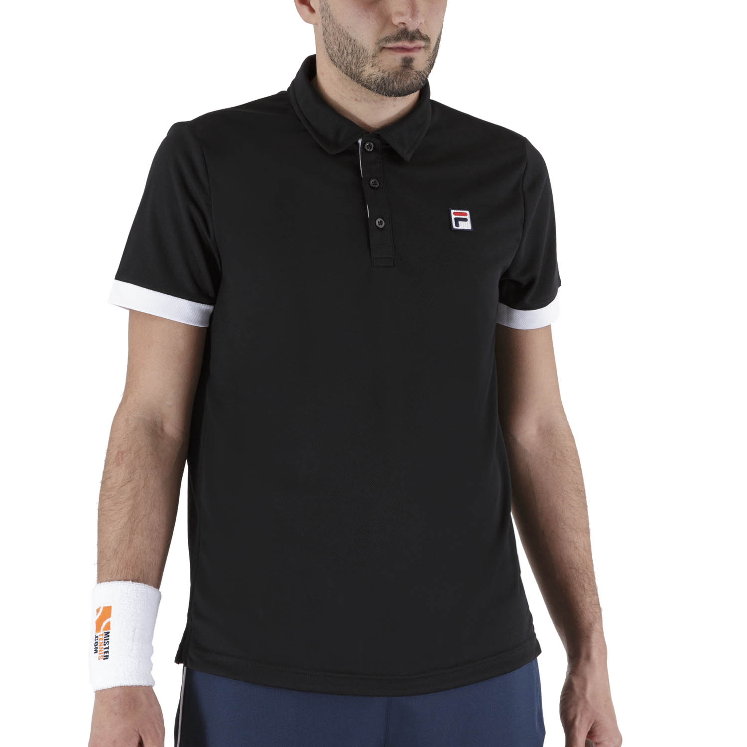 Fila Markus Men's Tennis Polo Black 