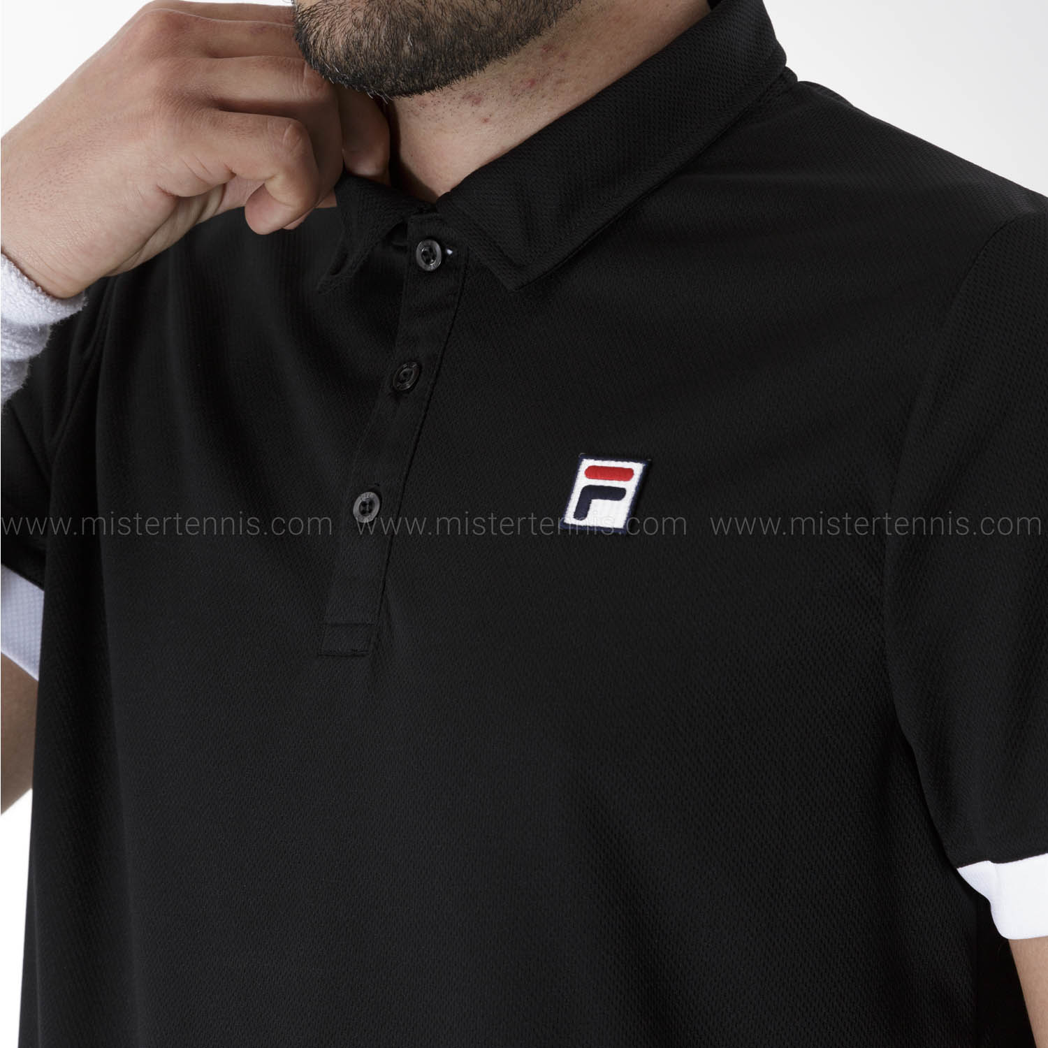 Fila Markus Men s Tennis Polo Black MisterTennis