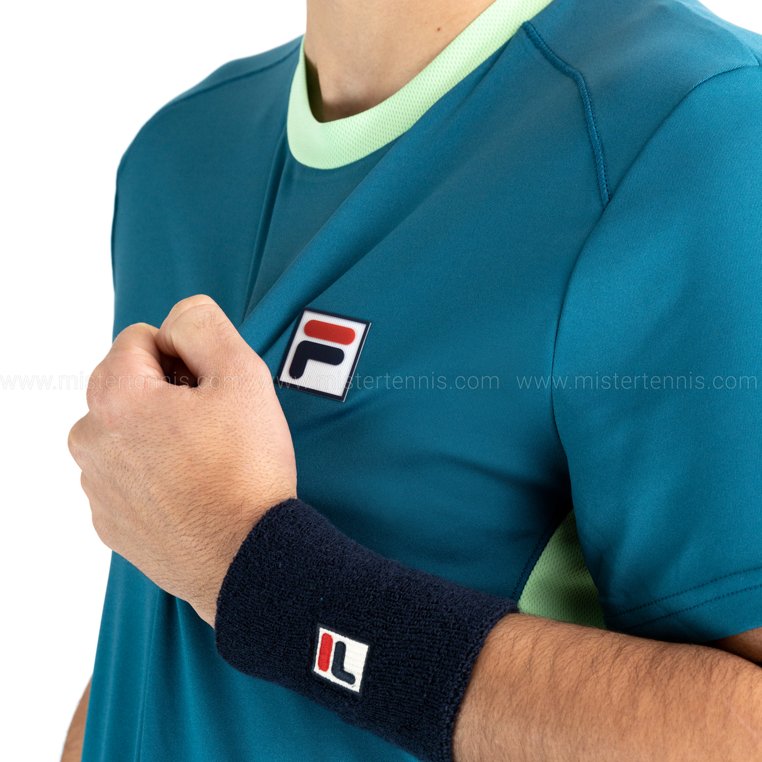 Fila Mats Men's Tennis T-Shirt Blue Coral