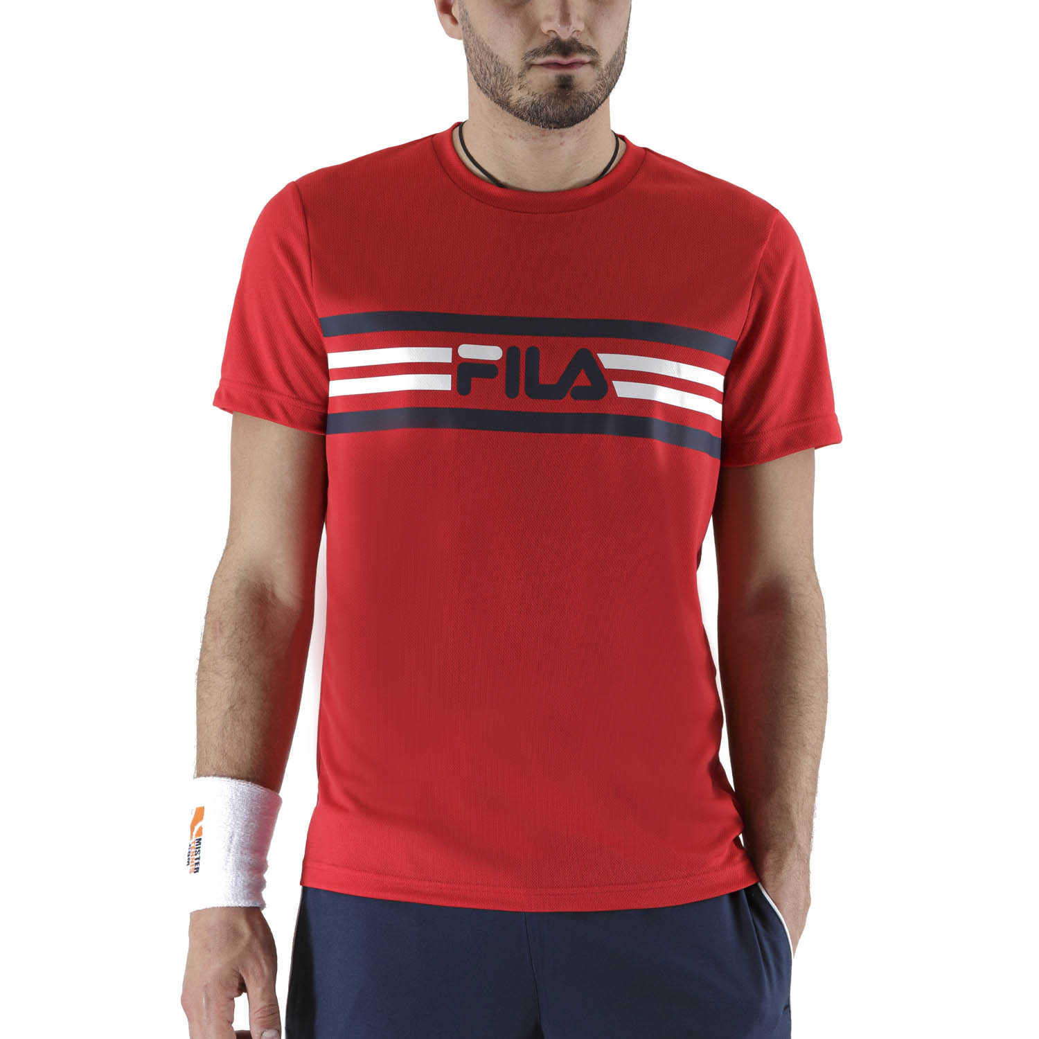 Fila Niclas Maglietta da Tennis Uomo Red