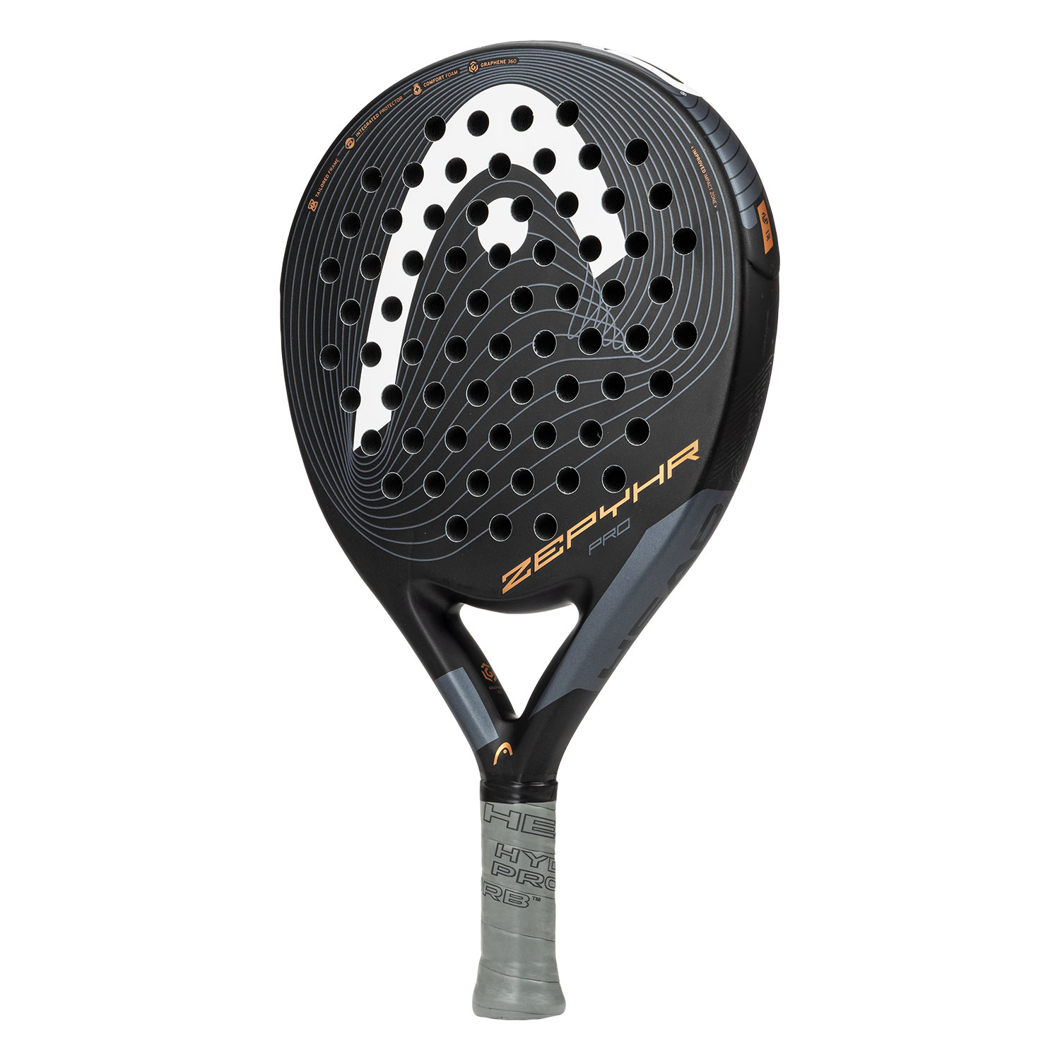 Head Zephyr Pro Padel Racket Black/Grey