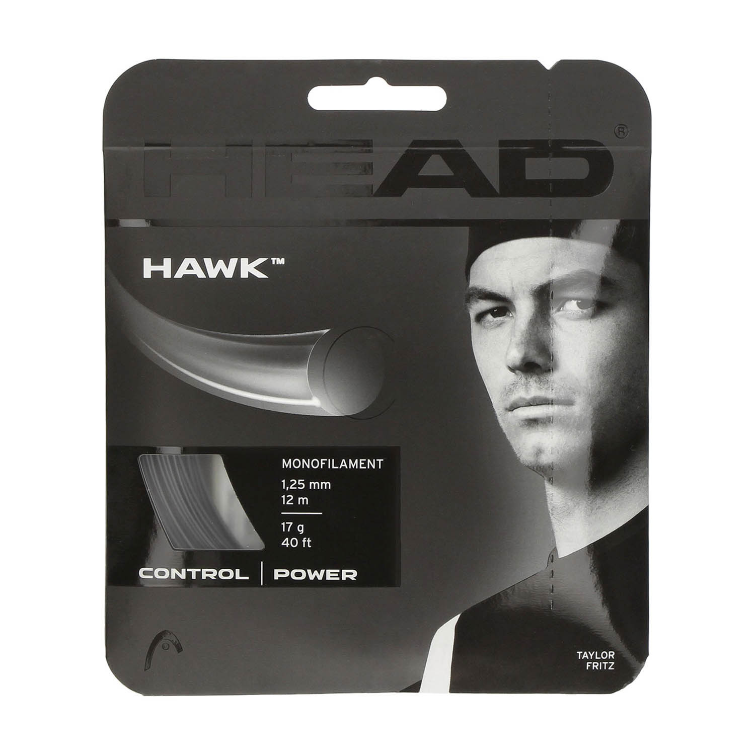 Head Hawk 1.25 Set 12 m - Black