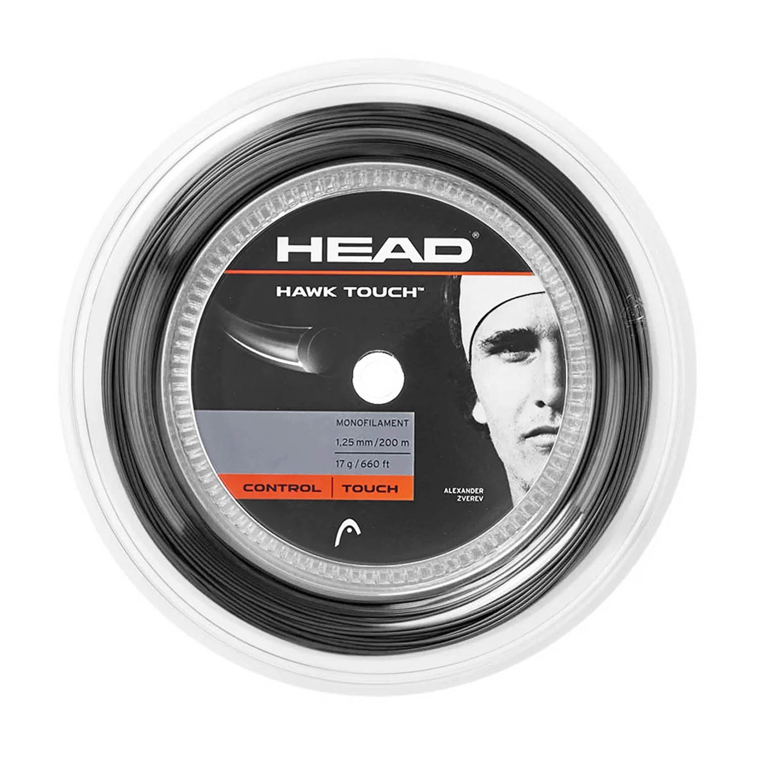Head Hawk Touch 1.25 200 m Reel - Anthracite
