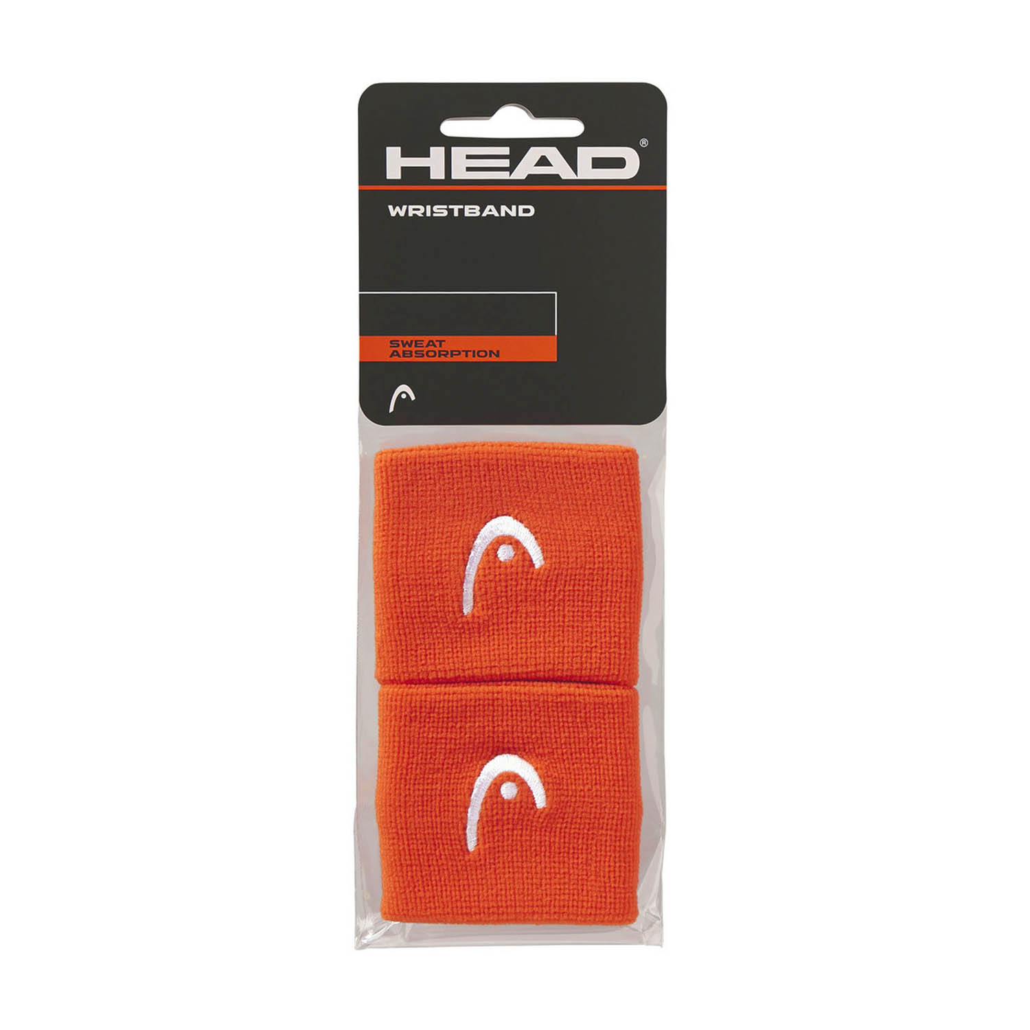 Head Logo 2.5in Muñequeras Cortas - Orange