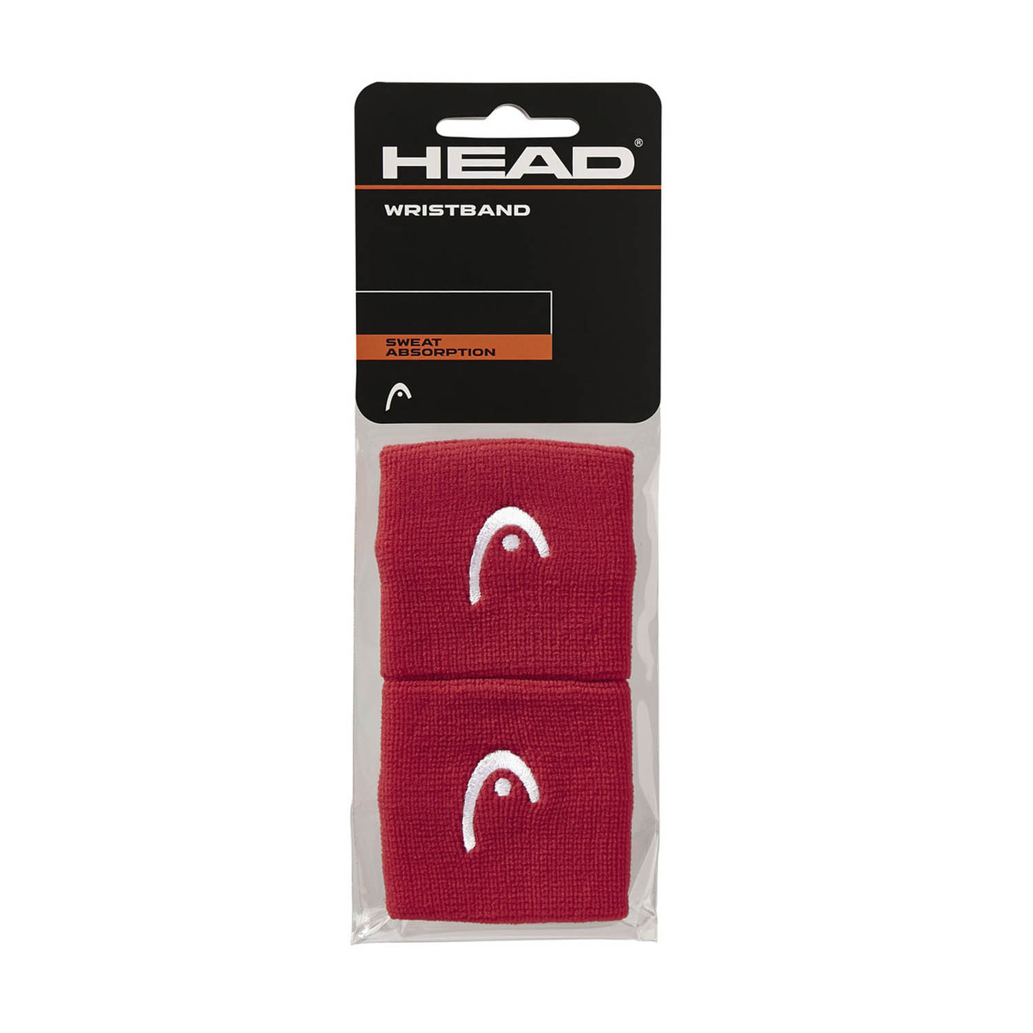 Head Logo 2.5in Muñequeras Cortas - Red