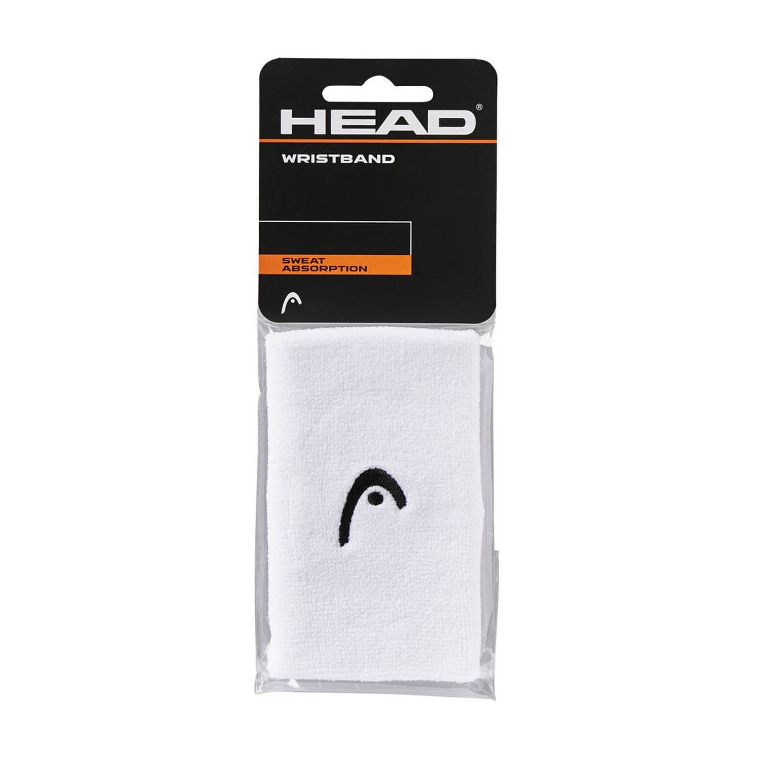 Head Logo 5in Big Wristbands - White