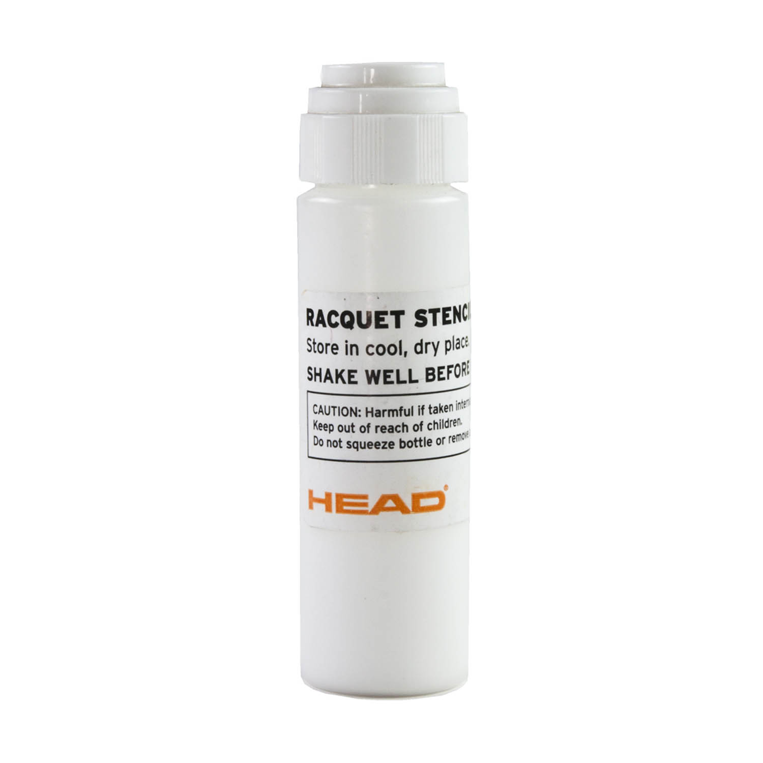 Head Stencil Ink Logo - White