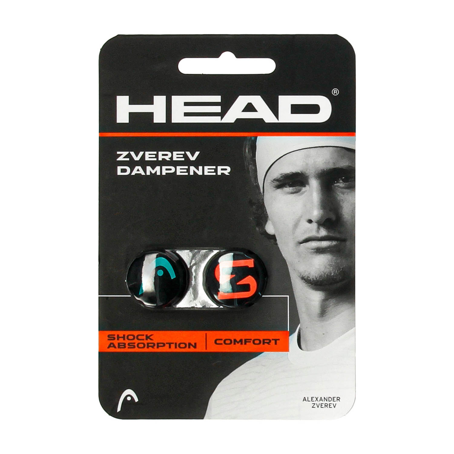 Head Zverev x 2 Antivibraciones - Black